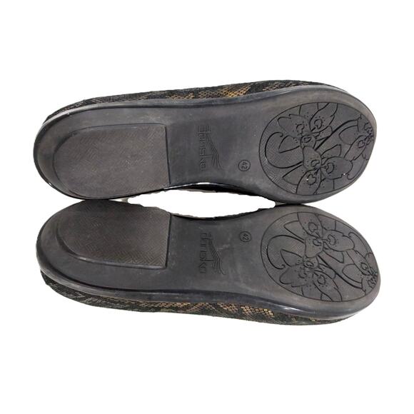 Dansko Olivia Snake Print Leather Clogs 42EU - Picture 5 of 6